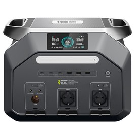 IEETek P1800 Tragbare Powerstation, 1024Wh LiFePO4-Batterie, 1800W reiner Sinuswellen-Ausgang, 3600W Spitzenleistung, 1200W Schnellladung, 500W Solar-Eingang, 4000+ Zyklen Lebensdauer, <10ms EPS-Backup, Wi-Fi & Bluetooth App-Steuerung