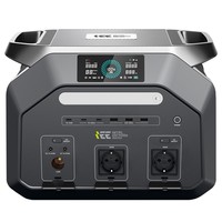IEETek P1800 Hordozható Erőmű, 1024 Wh LiFePO4 Akkumulátor, 1800 W Tiszta Szinusz Kimenet, 3600 W Túlfeszültség, 1200 W Gyors Töltés, 500 W Napelemes Bemenet, 4000+ Ciklus Élettartam, <10 ms EPS Backup, Wi-Fi és Bluetooth Alkalmazásvezérlés