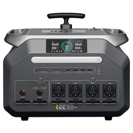 IEETek P3200 Station d'Alimentation Portable, Batterie LiFePO4 2048Wh, Sortie à Onde Sinusoïdale Pure 3200W, Puissance de Crête 6400W, Recharge Rapide en 1,5 h, Entrée Solaire 1000W, EPS <10 ms, Plus de 4000 Cycles, Contrôle WiFi et Bluetooth