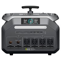 IEETek P3200 Hordozható Erőmű, 2048 Wh LiFePO4 Akkumulátor, 3200 W Tiszta Szinusz Kimenet, 6400 W Túlfeszültség, 1,5 Óra Gyorstöltés, 1000 W Napelemes Bemenet, <10 ms EPS Backup, 4000+ Ciklus Élettartam, WiFi és Bluetooth Alkalmazásvezérlés