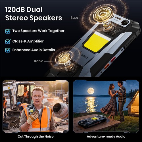 FOSSiBOT F106 Plus robust smartphone 6 GB 128 GB