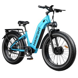 HIKNIGHT H2 PRO Elektrofahrrad, 3000W Doppelmotor, bis zu 61 km/h, 145 km Reichweite, 52V 20Ah Akku, 35° Steigfähigkeit, 26