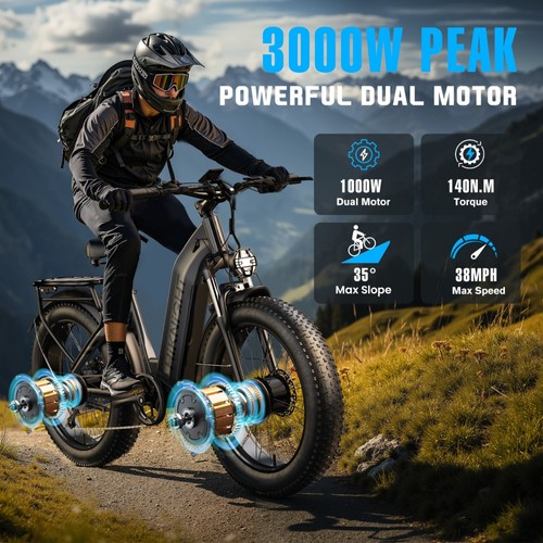 HIKNIGHT H2 PRO 3000W Elcykel Grå