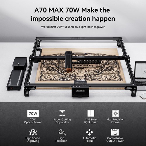 ATOMSTACK A70 MAX 70W Lasergravierer und -schneider