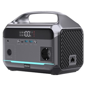 DaranEner NEO300L Station d'alimentation portable, Batterie LiFePO4 288Wh, Sortie CA Sinusoïdale Pure 350W, Puissance de Crête 600W, Entrée Solaire 100W, USB-C PD 60W, Double USB-A 18W, Prise Allume-Cigare 120W, MPPT, BMS, UPS, Plus de 3500 Cycles