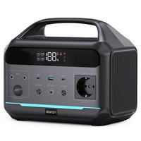DaranEner NEOS Portable Power Station, 288Wh LiFePO4 Battery, 600W Pure Sine Wave AC Output, 1200W Surge, 80W Solar Input, 100W USB-C PD, Dual DC5521, 120W Car Socket, MPPT, BMS, UPS, 3500+ Cycles