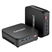 FIREBAT R3 Mini PC, AMD Ryzen 5 7430U 6 magos, 12 szálas, akár 4,3 GHz-es órajellel, 16 GB LPDDR4 RAM, 512 GB SSD, AMD Radeon Graphics, Dupla M.2 SSD bővíthetőség, HDMI + DP + USB-C 4K háromkijelzős, Gigabit RJ45, WiFi 6, Bluetooth 5.2