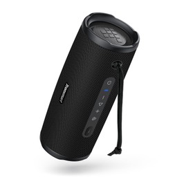 Tronsmart Mirtune C3 Plus hordozható kültéri hangszóró, 50W sztereó hangzás, Bluetooth 6.0, IPX7 vízálló, Auracast ™ Több hangszóró szinkronizálása, akár 12 órás lejátszási idő, USB-C töltés - Fekete