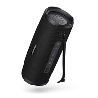 Tronsmart Mirtune C3 Plus hordozható kültéri hangszóró, 50 W sztereó hangzás, Bluetooth 6.0, IPX7 vízállóság, Auracast™ többhangszórós szinkronizálás, akár 12 óra lejátszási idő, USB-C töltés - fekete