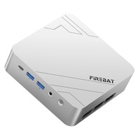 FIREBAT F1 Mini PC, AMD Ryzen 5 7640HS, 6 mag 12 szálon akár 5.0GHz-ig, AMD Radeon 760M grafika, 24GB LPDDR5 RAM, 512GB SSD, USB4 40Gbps, DP+HDMI+Type-C háromszoros 4K kijelző, WiFi 6 Bluetooth 5.2, 2.5G RJ45 LAN, dupla M.2 SSD bővíthetőség