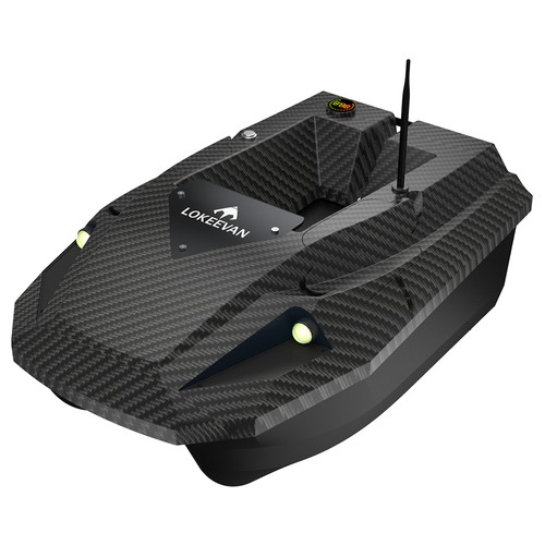 LOKEEVAN D50B GPS RC Fiskebåt Svart