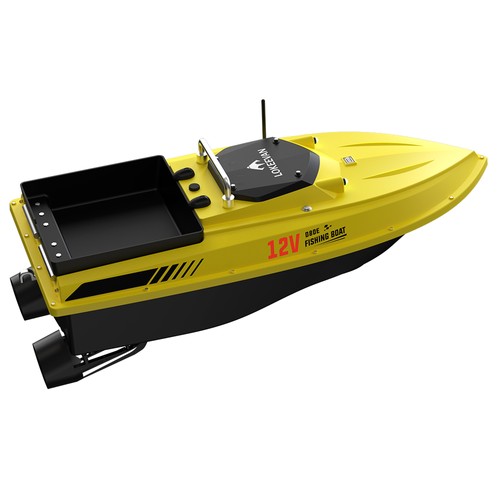 LOKEEVAN D80E GPS RC Fiskebåt Gul
