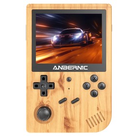 ANBERNIC RG351V 64GB Handheld Retro Game Console wood grain color