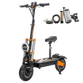 BOYUEDA M2 Elektroroller, 10000W Doppelmotor, 95 km/h Geschwindigkeit, 72V 40Ah 2880Wh Lithium-Batterie, 150 km maximale Reichweite, 45 ° Klettern, 12