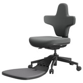 NEWTRAL Standing-Mate Ergonomischer Stehschreibtischstuhl, Sitzen-Stehen & Anlehnen, 167° Klapplehne, Anti-Ermüdungsmatte, Verstellbar, für 173–193 cm, 160 kg – Large