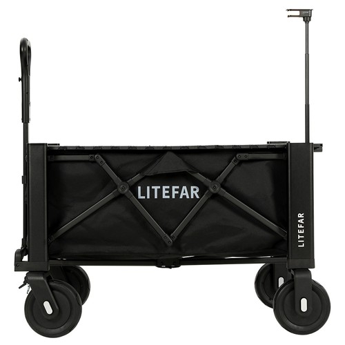 LITEFAR Orion ferngesteuerter elektrischer Transportwagen, Schwarz