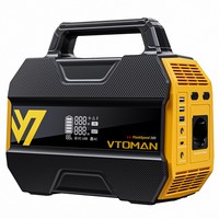 VTOMAN FlashSpeed ​​300 Hordozható Erőmű, 230 Wh LiFePO4 Akkumulátor, 300 W AC Kimenet, 600 W Csúcsteljesítmény, 7 Port, 100 W USB-C Bemenet/Kimenet, 3 USB-A Port, 12 V/10 A DC Kimenet, 90 W DC Bemenet