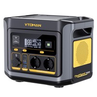 VTOMAN FlashSpeed ​​600 Hordozható Erőmű, 499 Wh LiFePO4 Akkumulátor, 600 W AC Kimenet, 1200 W Csúcsteljesítmény, V-Beyond Technológia, 2×100 W USB-C PD, 400 W AC Gyorstöltés, UPS Tartalék, Bővíthető Kapacitás