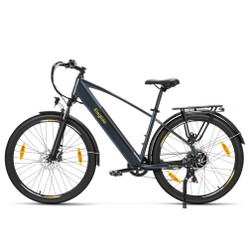 Eleglide T1 elektromos kerékpár, 250W motor, 36V 13Ah kivehető akkumulátor, 100 km hatótáv, 25 km/h maximális sebesség, Shimano 7-sebességes váltó, 27,5