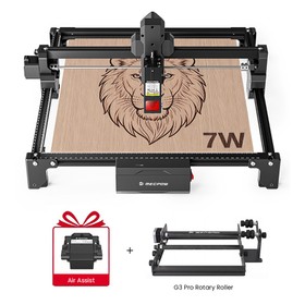Mecpow X3S 7W Laser Engraver with G3 Pro Rotary Roller