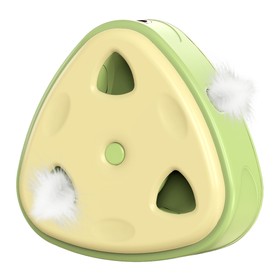 Fluffee Jouet Interactif pour Chat en Forme de Fromage