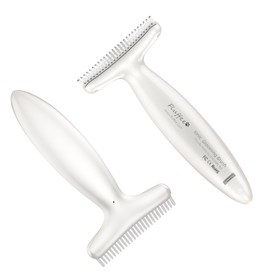 Fluffee Peigne pour Poils d’Animaux avec Ions Négatifs Blanc