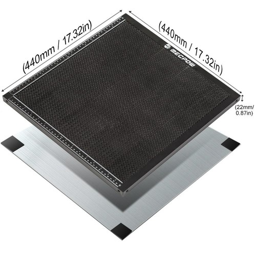 Mecpow X3 Pro 10W lasergravör laserbädd 440×440×22 mm roterande chuck