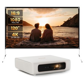 ETOE Dolphin 2 Portable RGB Laser Projector with Projection Screen