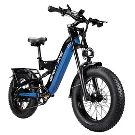 V9 Electric Bike 250W 48V 19.2Ah Black Blue