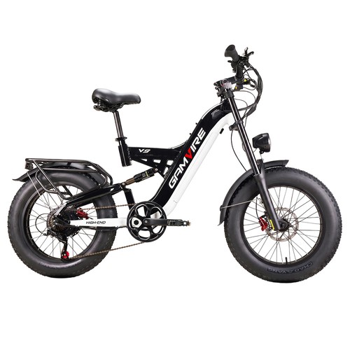 V9 Elektrofahrrad 250W 48V 19,2Ah Schwarz Weiß