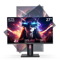Újszerű - KTC H27P22S 27"-os Játékmonitor, 3840x2160 UHD AUO 7.0 GYORS IPS Panel, HDR400, 160Hz Frissítési frekvencia, 1ms Válaszidő, 132%sRGB, FreeSync és G-SYNC kompatibilis, Alacsony kékfény-kibocsátású, 2*HDMI2.1, 2*DP1.4, 1*USB2.0, Állítható Áll