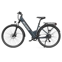 ONESPORT OT12 Pro elektromos kerékpár, 250 W-os motor, 36 V 13 Ah-s kivehető akkumulátor, 65 km-es hatótávolság, 25 km/h maximális sebesség, Shimano 7 sebességes váltó, mechanikus tárcsafékek, első felfüggesztés, IPX4 - szürke