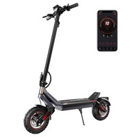 iScooter i10M Elektromos Roller, 1200 W-os Csúcsmotor, 45 km/h Max. Sebesség, 48 V 10,4 Ah Akkumulátor, 40 km+ Hatótávolság, 11 hüvelykes Terepgumik, Dupla Felfüggesztés, Tripla Fékrendszer, Alkalmazásvezérlés, Gyors Összecsukás