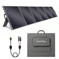 SolarPlay T400 400 W-os hordozható napelem, 25%-os konverziós hatásfok, IP65 vízállóság, állítható dőlésszög, soros és párhuzamos csatlakozás