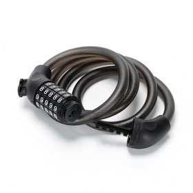 Matte Steel Cable Combination Lock