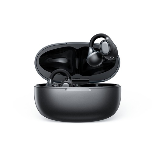 Tronsmart OpenFly Clip 2 Ohrhörer mit Clip-On-Funktion, Bluetooth 6.0, LDAC-Audio, 11-mm-Treiber, SoundPulse Bass, 8 Stunden Akkulaufzeit – Schwarz