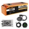 Cloudenergy CL72-120 72V 120Ah LiFePO4 golfkocsi akkumulátor, 9,216 kWh kapacitás, 200A Smart BMS, 15,36 kW max. kimeneti teljesítmény, 100A max. töltési áram, LCD érintőképernyő, Bluetooth monitorozás, M8 csatlakozók, IP67, fémház