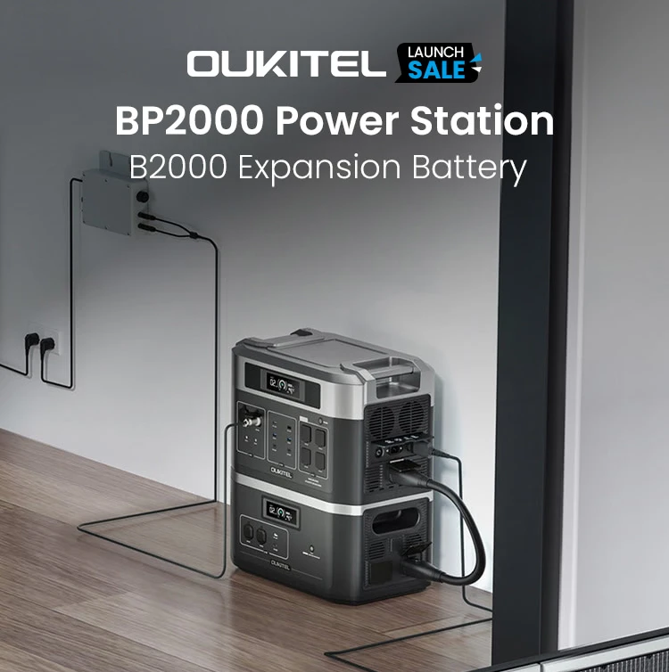 Centrale électrique portable OUKITEL BP2000 + batterie OUKITEL B2000