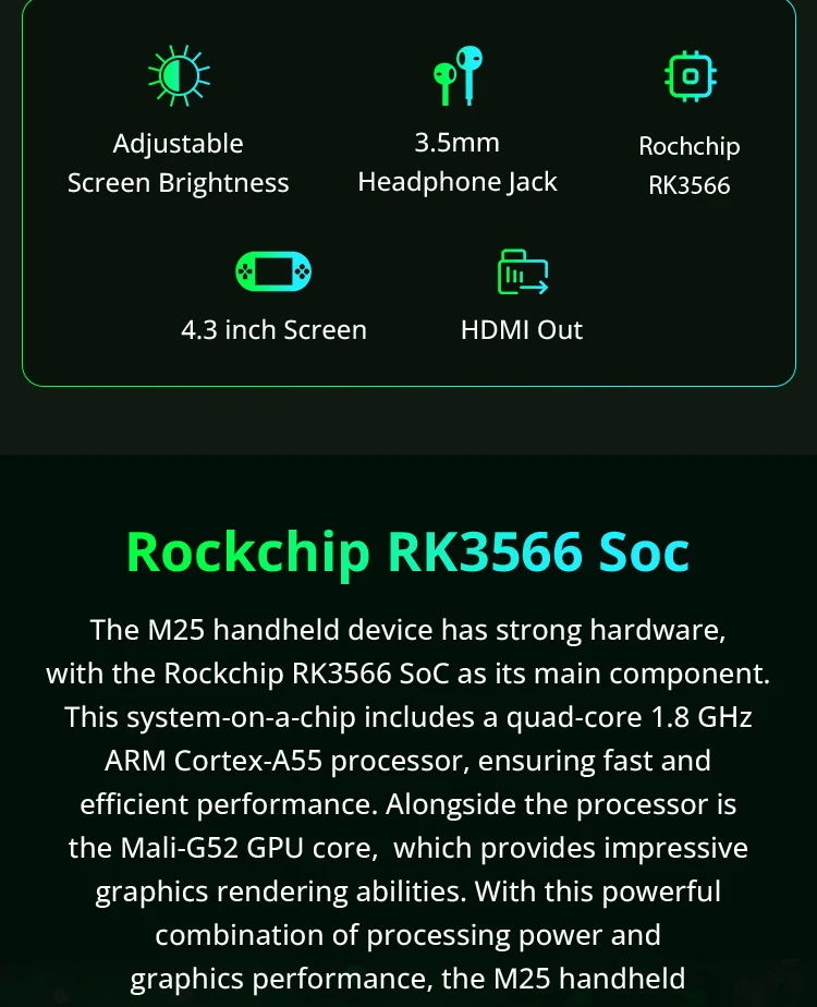 SJGAM　M25　レトロゲーム　エミュレーター Amazon | M25 レトロハンドヘルドゲーム機 - 2024 3000mAh