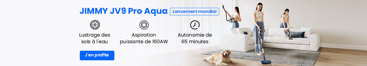 JIMMY JV9 Pro Aqua Aspirateur sans fil avec tête de polissage Auqa