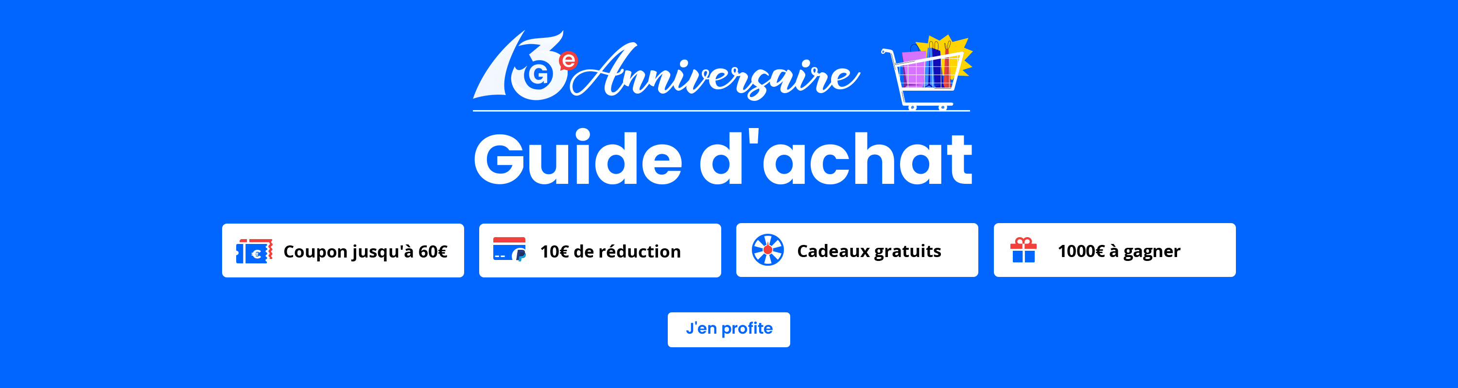 Guide dachat pour les soldes du 13e anniversaire