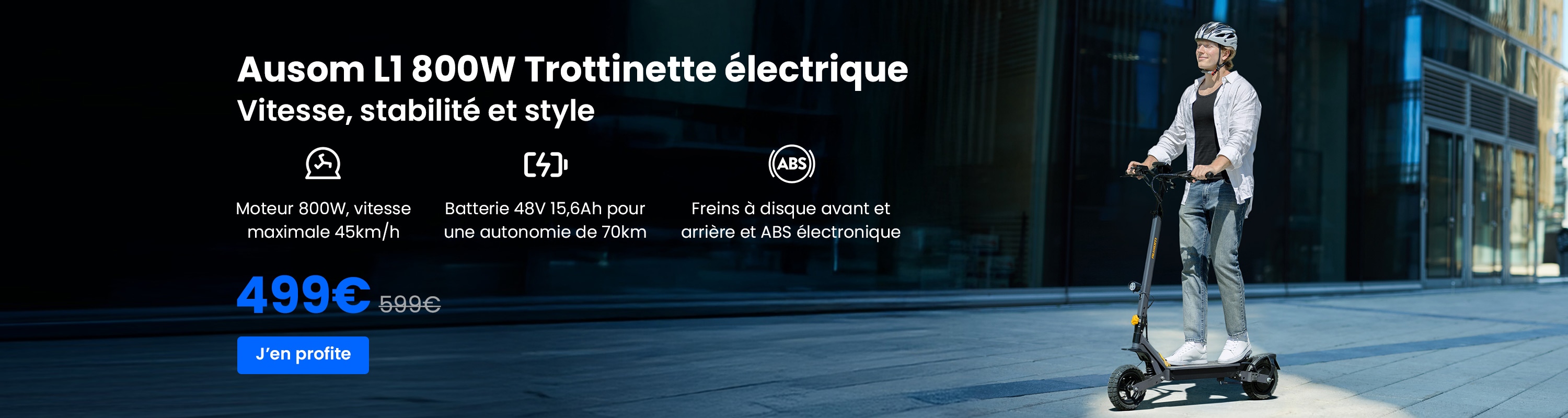 Lancement mondial de la trottinette électrique Ausom L1