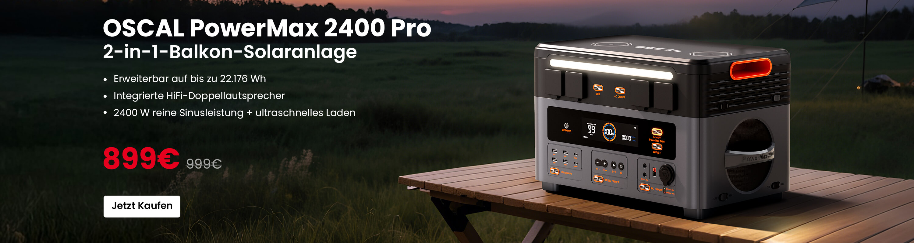OSCAL PowerMax 2400 Pro: Neue Produkteinführung