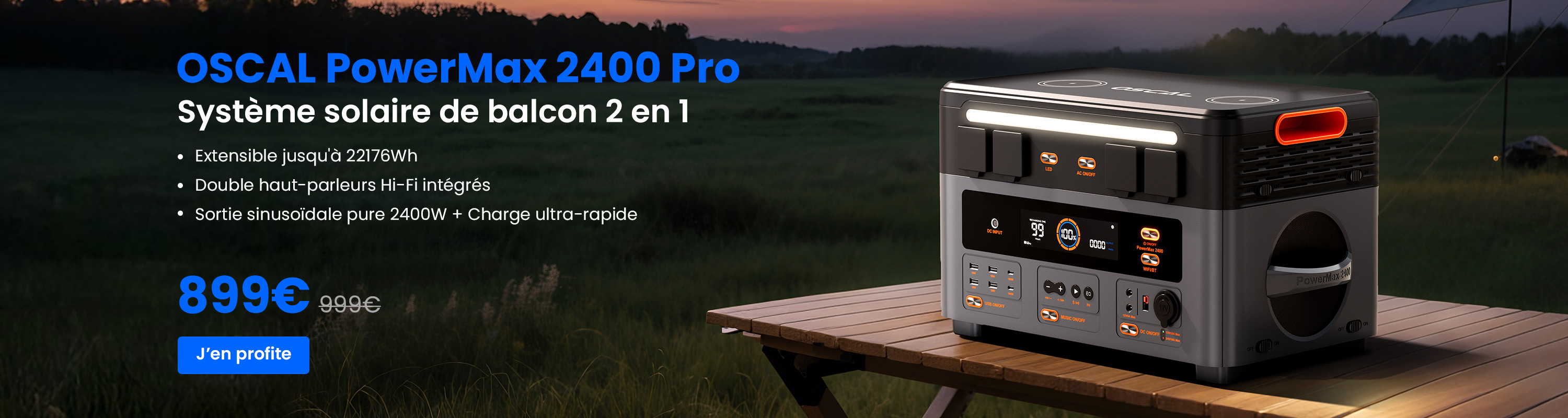Lancement du nouveau produit OSCAL PowerMax 2400 Pro