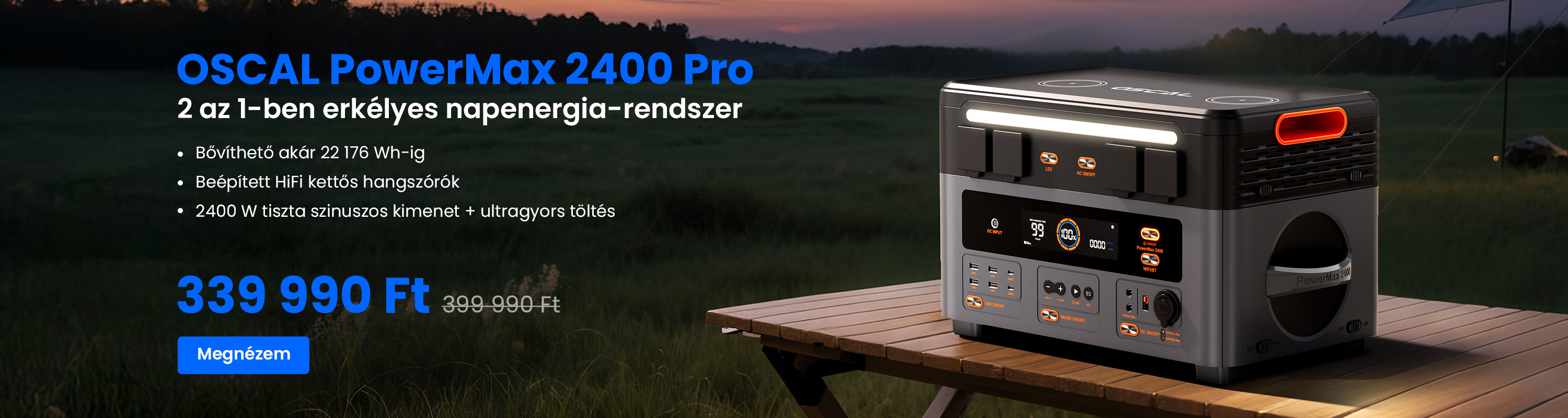 OSCAL PowerMax 2400 Pro új termék bevezetése
