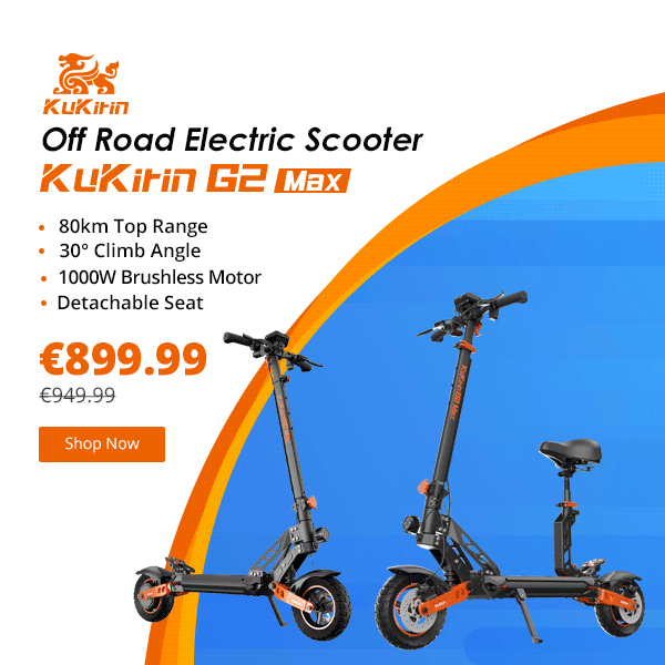 👏EU Launch, ⚡ €50 Off KUKIRIN G2 MAX 🛴 E-Scooter
