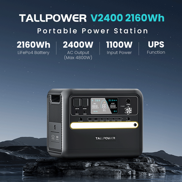 Email Exclusive] TALLPOWER V2400 2160Wh ⚡Power Station $799