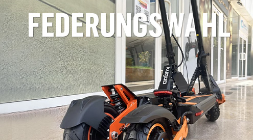 Wie wähle ich die richtige Federung für meinen E-Scooter aus?