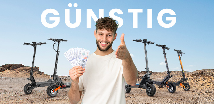 Preisgünstige E-Scooter|Wertoptimiert für jeden Cent!