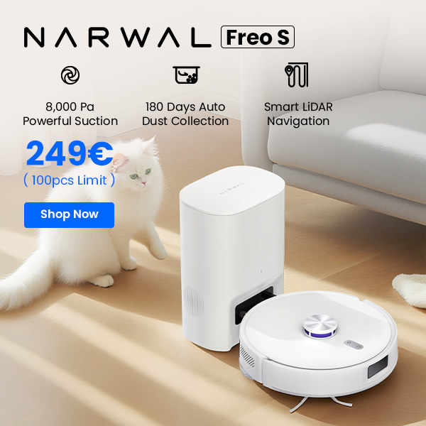 Narwal Freo X Plus Robot Vacuum Cleaner and Mop Built-in Dust Emptying Strong